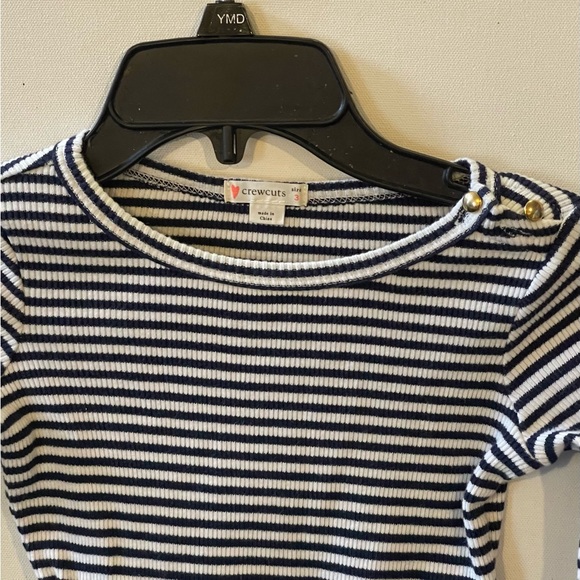 Crewcuts Ribbed Striped Top and Camo Canvas Skirt Mixed Media Casual Dress - Picture 2 of 6